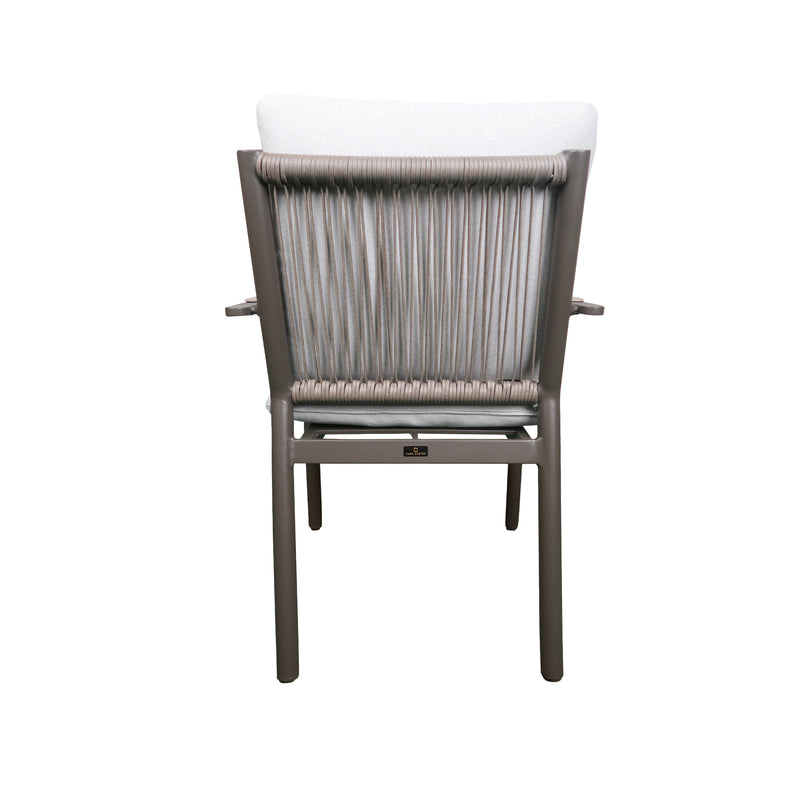 Cargue la imagen en el visor de la galería, Silla de aluminio Marta color café - GL3A610929