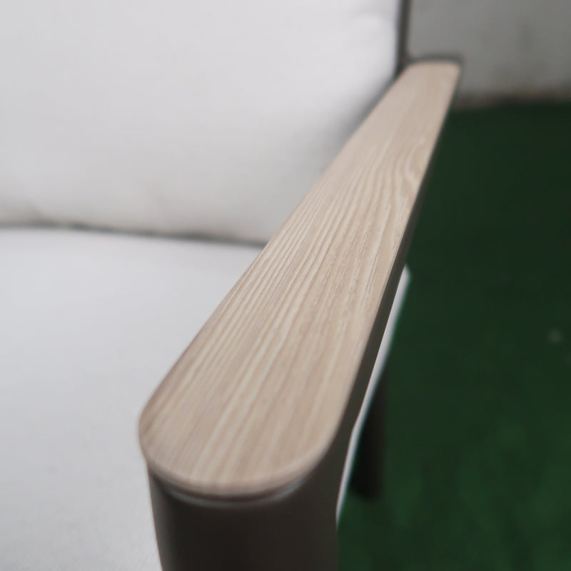 Cargue la imagen en el visor de la galería, Silla de aluminio Marta color café - GL3A610929