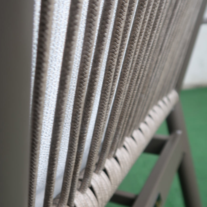 Cargue la imagen en el visor de la galería, Silla de aluminio Marta color café - GL3A610929