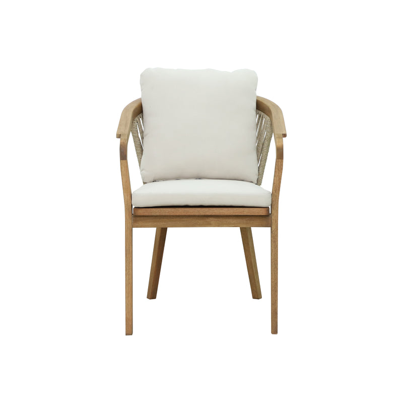 Cargue la imagen en el visor de la galería, Silla de madera Sunday para interior y exterior color natural - HUC39968