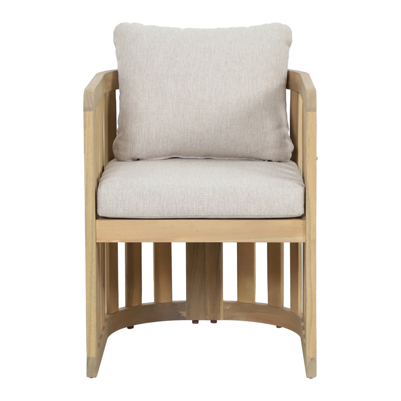 Cargue la imagen en el visor de la galería, Silla de madera para exterior e interior Kava color natural - HUC40950