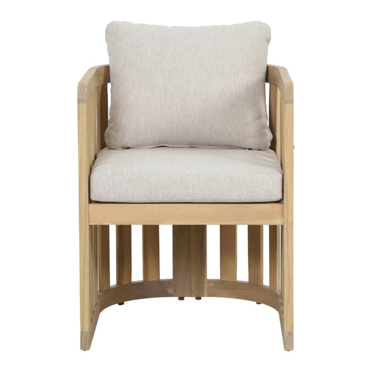 Silla de madera para exterior e interior Kava color natural - HUC40950