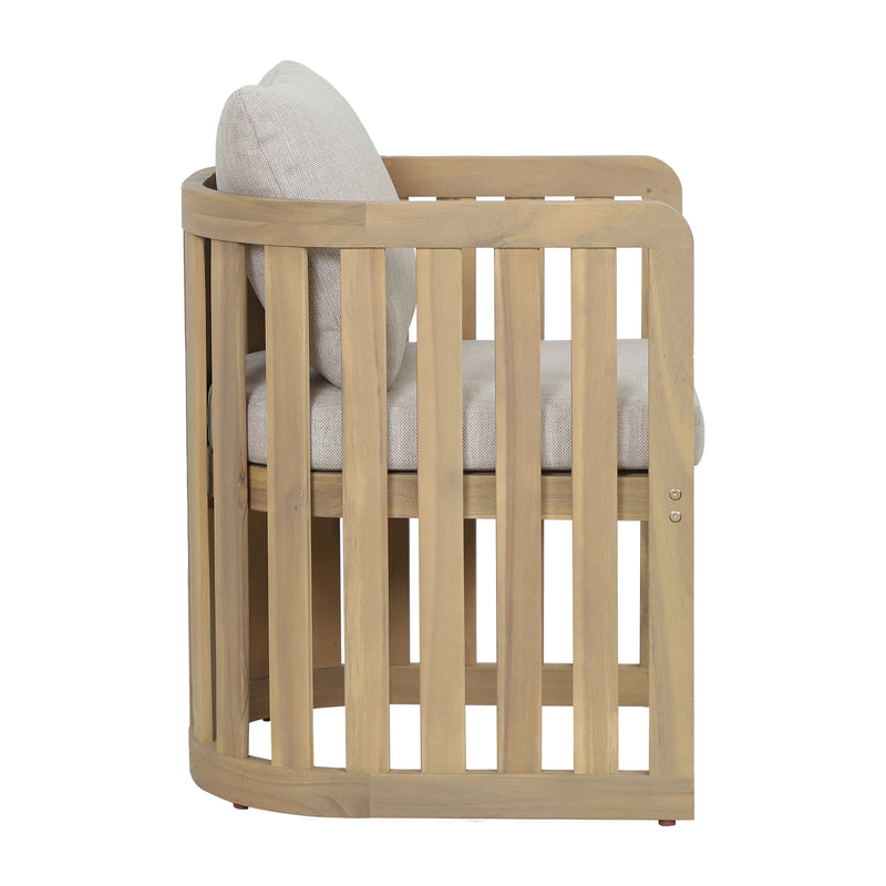 Cargue la imagen en el visor de la galería, Silla de madera para exterior e interior Kava color natural - HUC40950