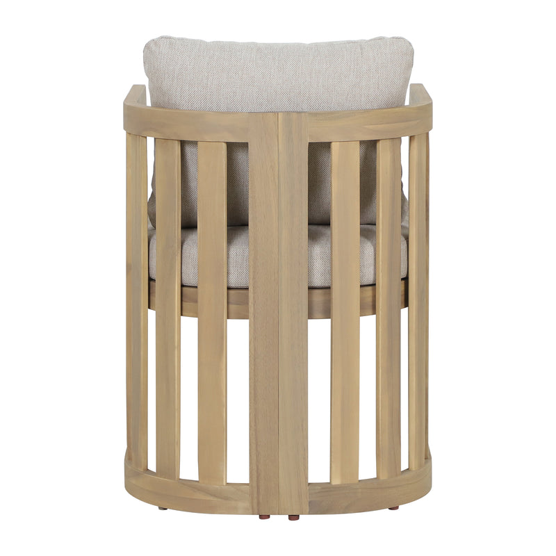 Cargue la imagen en el visor de la galería, Silla de madera para exterior e interior Kava color natural - HUC40950