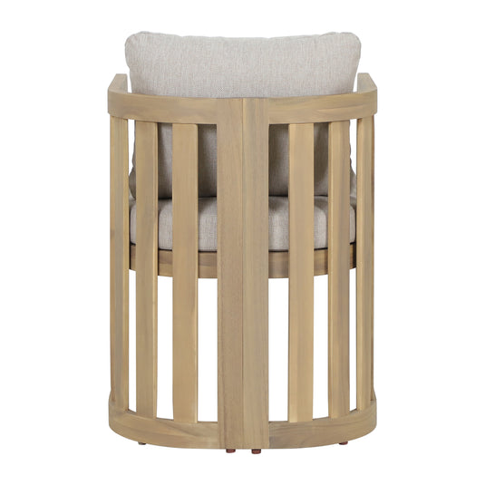 Silla de madera para exterior e interior Kava color natural - HUC40950