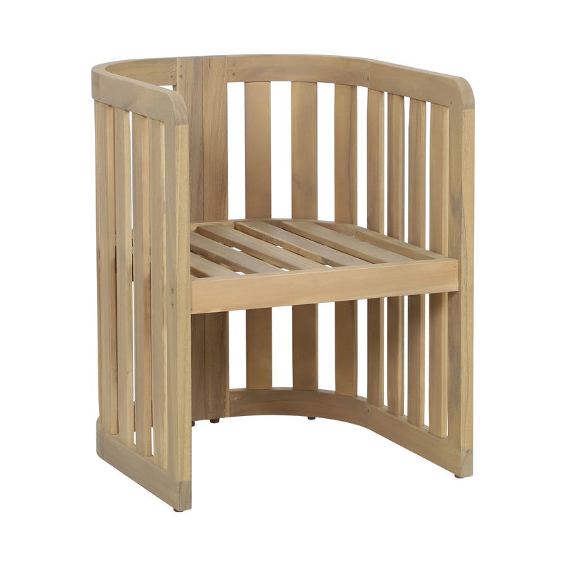 Cargue la imagen en el visor de la galería, Silla de madera para exterior e interior Kava color natural - HUC40950