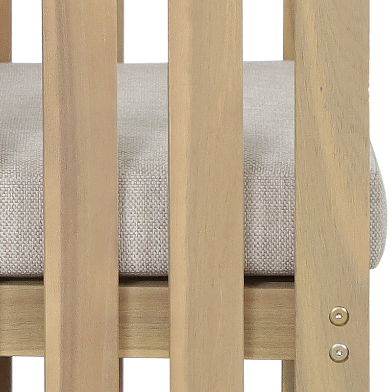 Cargue la imagen en el visor de la galería, Silla de madera para exterior e interior Kava color natural - HUC40950