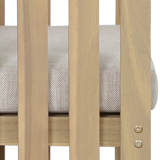 Silla de madera para exterior e interior Kava color natural - HUC40950