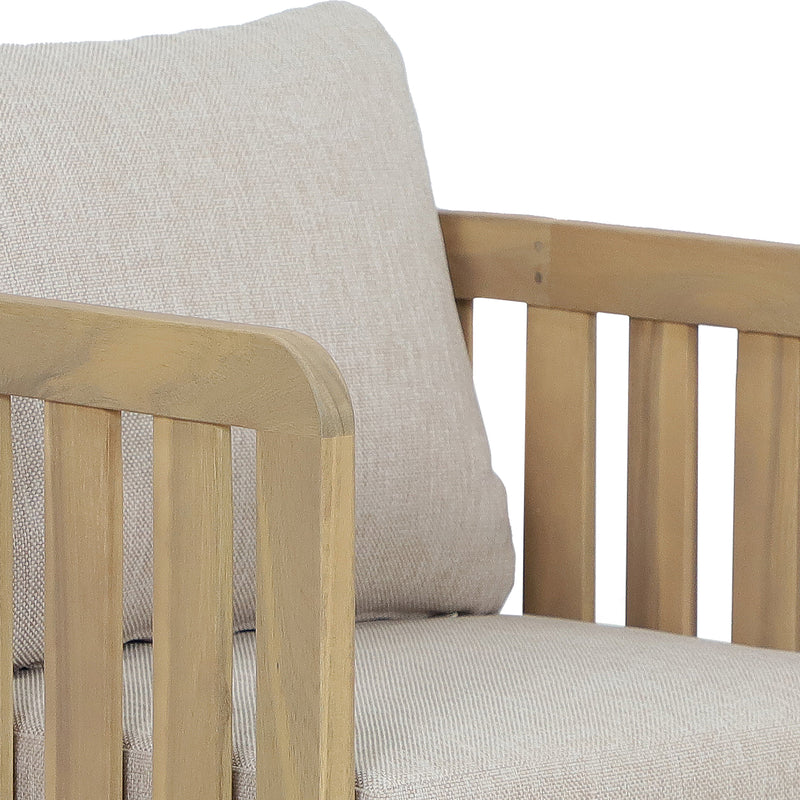 Cargue la imagen en el visor de la galería, Silla de madera para exterior e interior Kava color natural - HUC40950