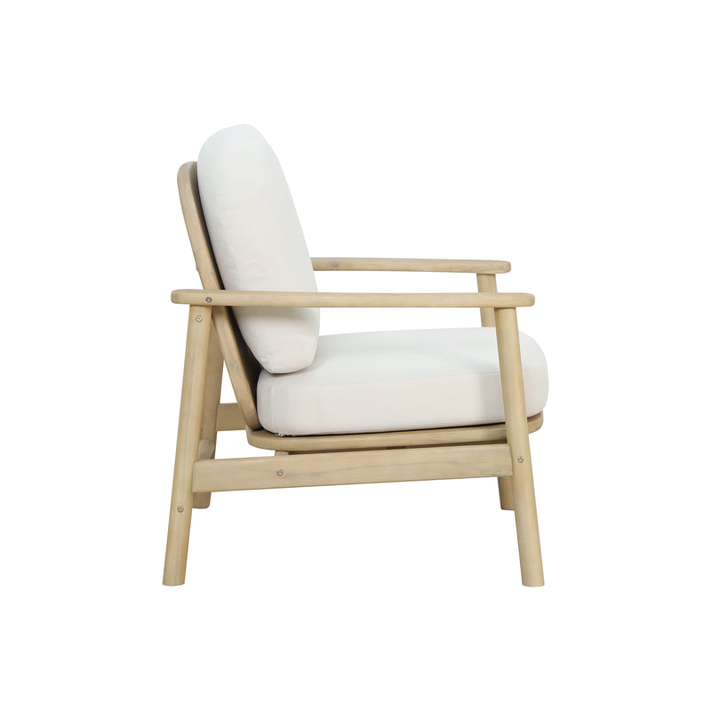 Cargue la imagen en el visor de la galería, Sillon Individual Pill color Beige & Natural - HUC40337