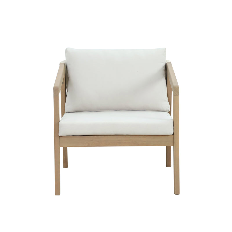 Cargue la imagen en el visor de la galería, Sillón Individual Nara de madera color Natural - HUC40277