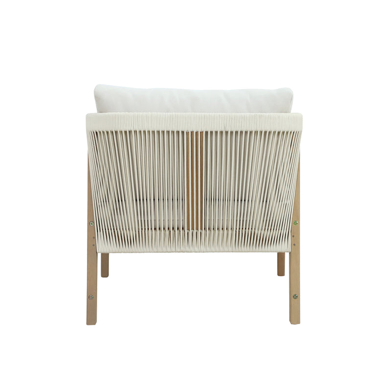 Cargue la imagen en el visor de la galería, Sillón Individual Nara de madera color Natural - HUC40277