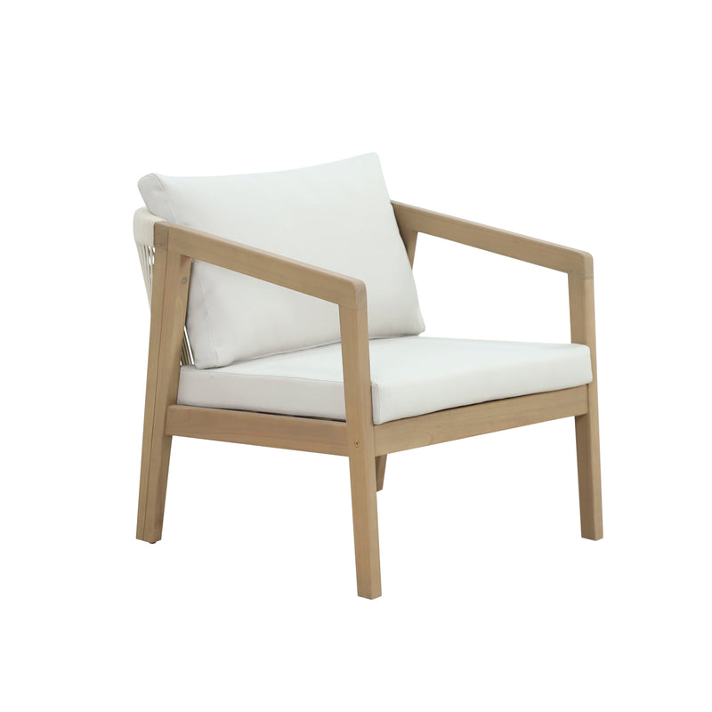 Cargue la imagen en el visor de la galería, Sillón Individual Nara de madera color Natural - HUC40277