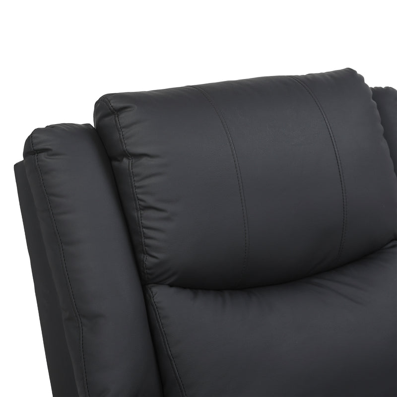 Cargue la imagen en el visor de la galería, Sillón individual Reclinable manualmente 51050 color negro - 51050
