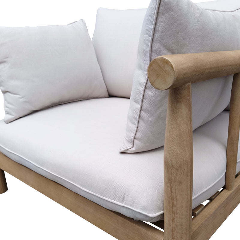 Cargue la imagen en el visor de la galería, Sillón Individual para interior y exterior color natural Bungalow-HUC39501