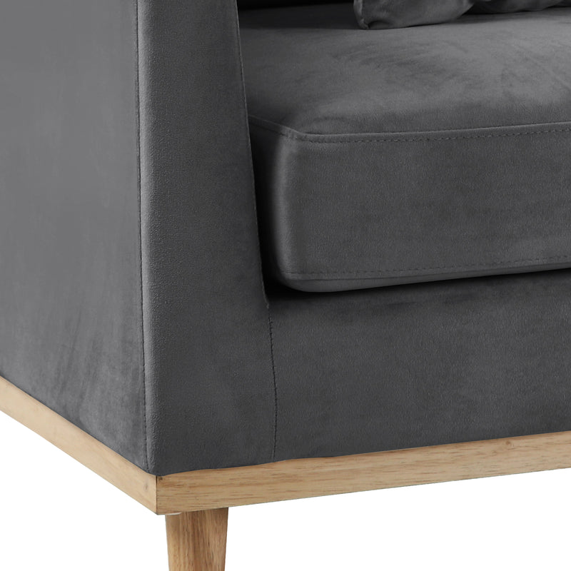 Cargue la imagen en el visor de la galería, Sillón de interior moderno Siva color gris oscuro - 76436