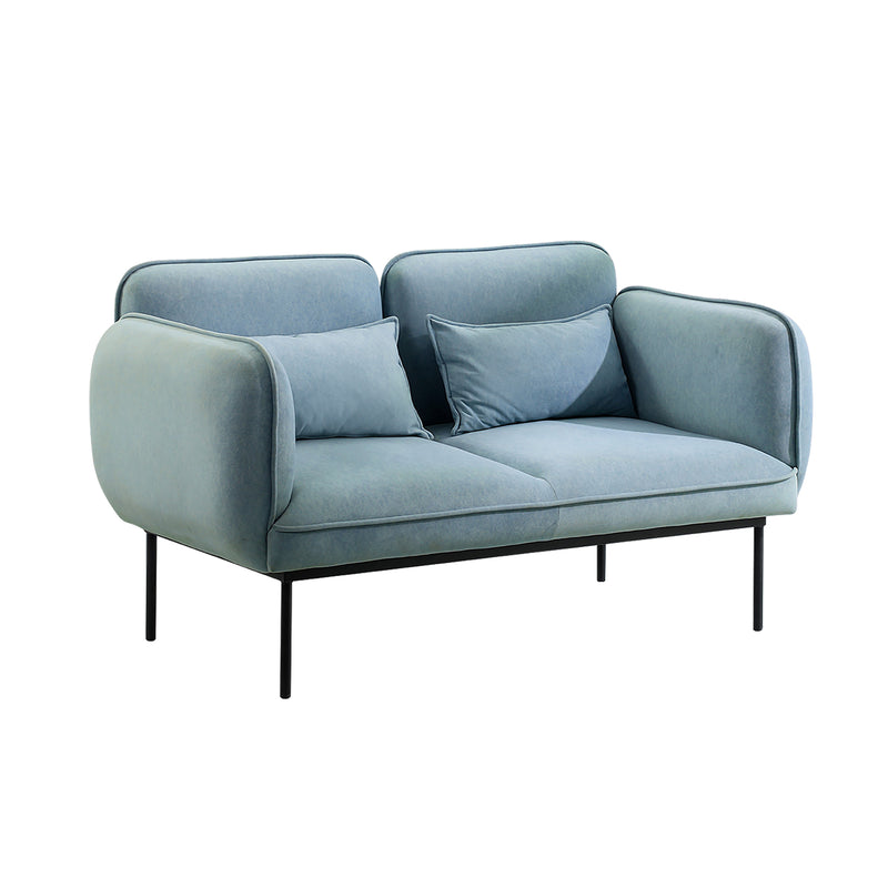 Cargue la imagen en el visor de la galería, Sofá doble para interior BD69BL / S-012-DO minimalista color azul - BD69BL