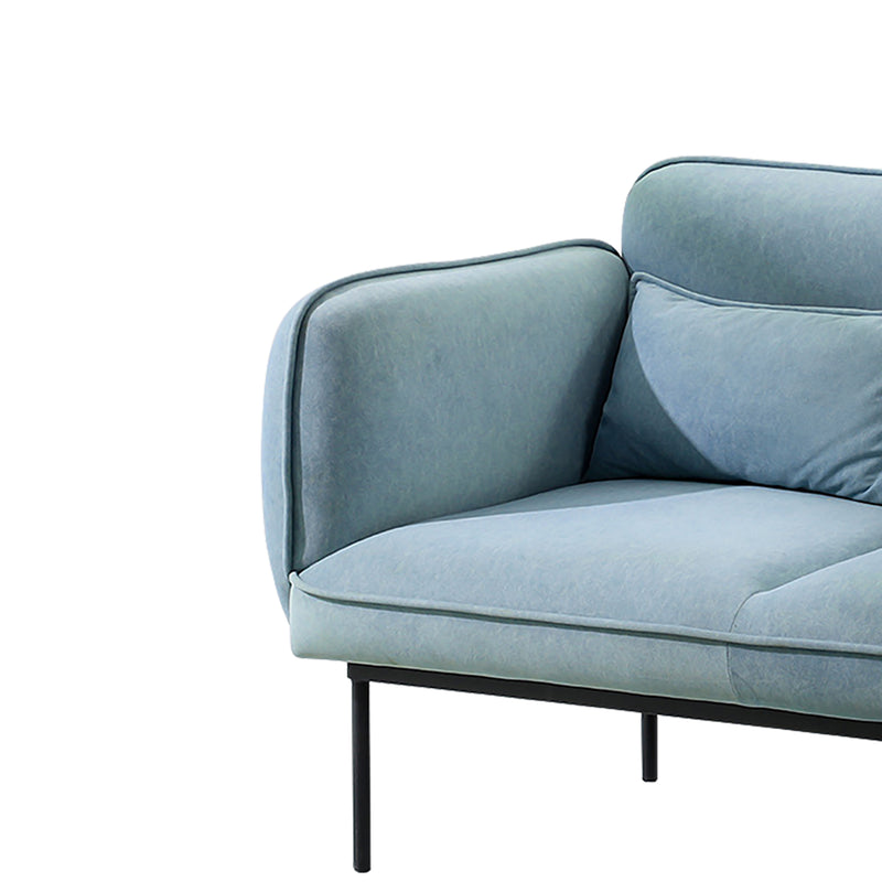 Cargue la imagen en el visor de la galería, Sofá doble para interior BD69BL / S-012-DO minimalista color azul - BD69BL