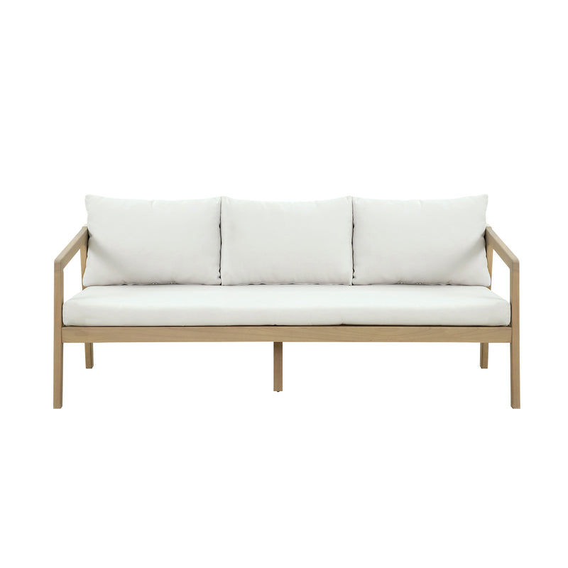 Cargue la imagen en el visor de la galería, Sofá triple Nara de madera color natural - HUC40580