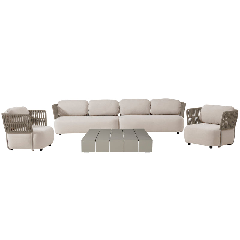 Cargue la imagen en el visor de la galería, Set SOFT Modular de 4 Plazas color Beige - SOFT-BEIGE4