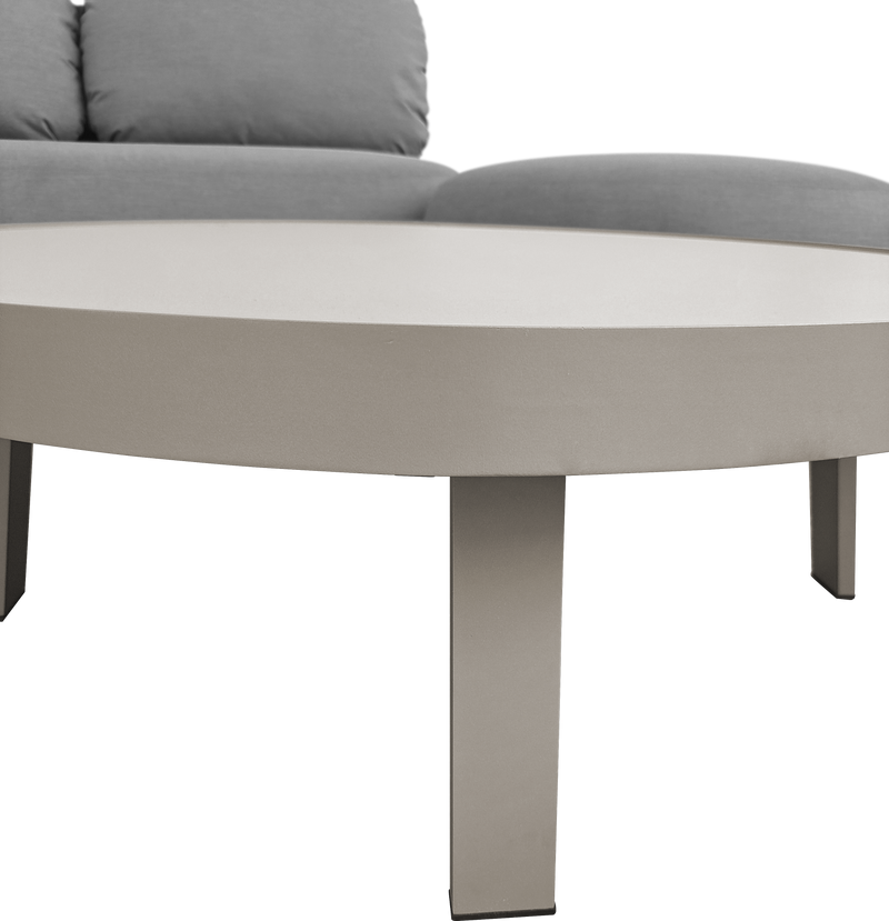 Cargue la imagen en el visor de la galería, Set modular SOFT Luxury con puff, 7 Piezas color gris - SOFT-KAF