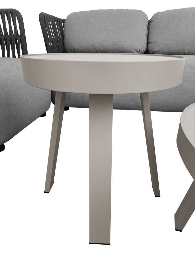 Cargue la imagen en el visor de la galería, Set modular SOFT Luxury con puff, 7 Piezas color gris - SOFT-KAF