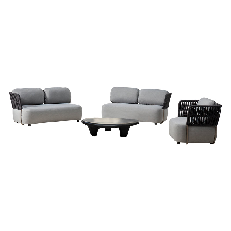 Cargue la imagen en el visor de la galería, Set modular Duo Soft gris + mesa Drimer carbón - SOFTDUO-DRIM