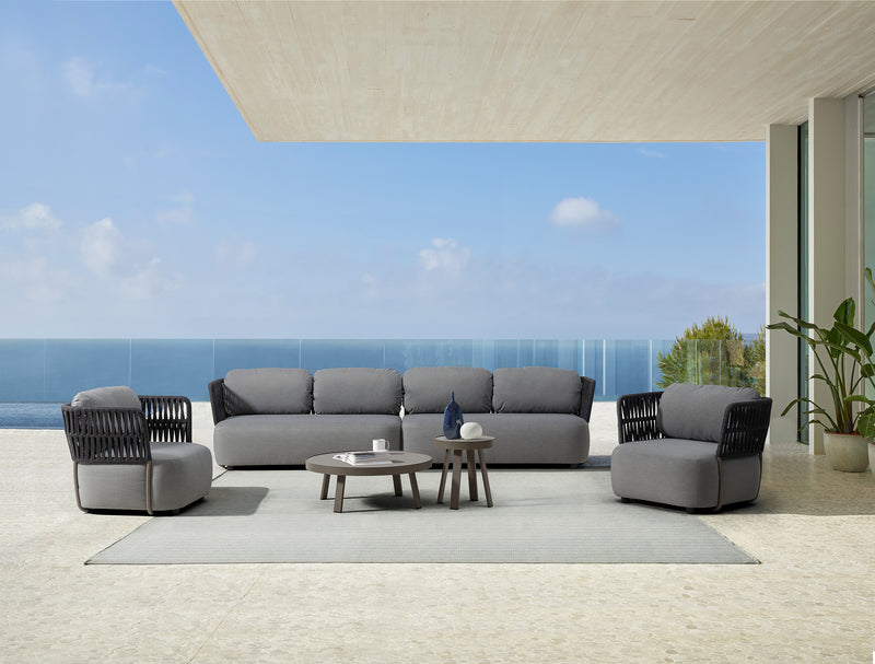 Cargue la imagen en el visor de la galería, Set SOFT Modular de 4 Plazas color Carbon - SOFT4