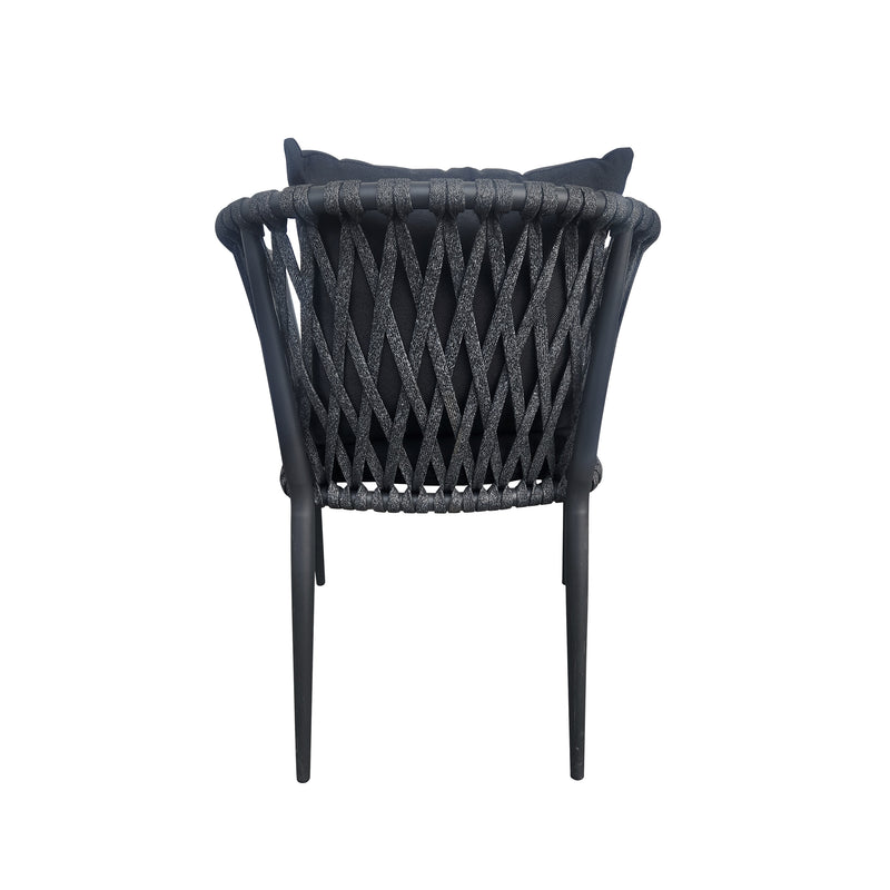 Cargue la imagen en el visor de la galería, Silla de Lazo para Exterior e Interior Color Negro/Gris SONTA 720-ZF42