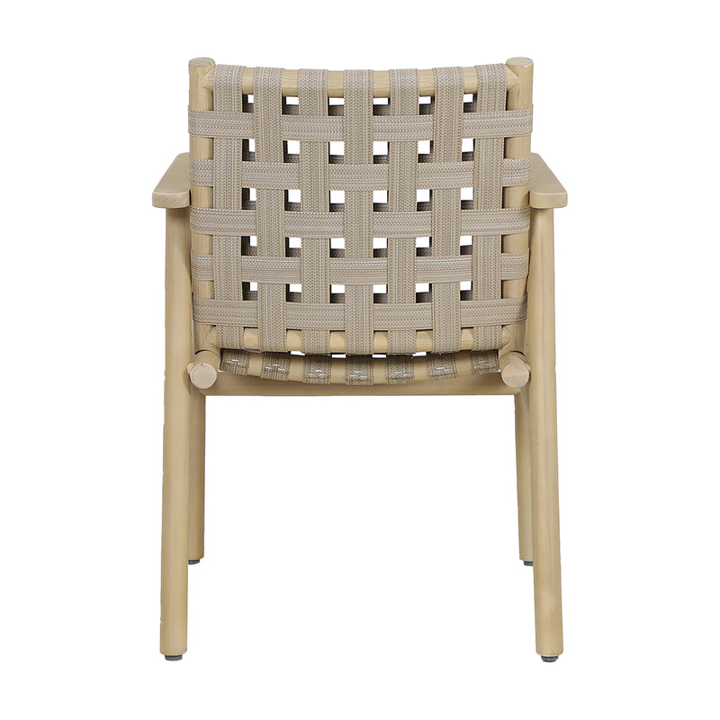 Cargue la imagen en el visor de la galería, Silla de madera para exterior e interior Sophie Strap color Natural- HUC40758