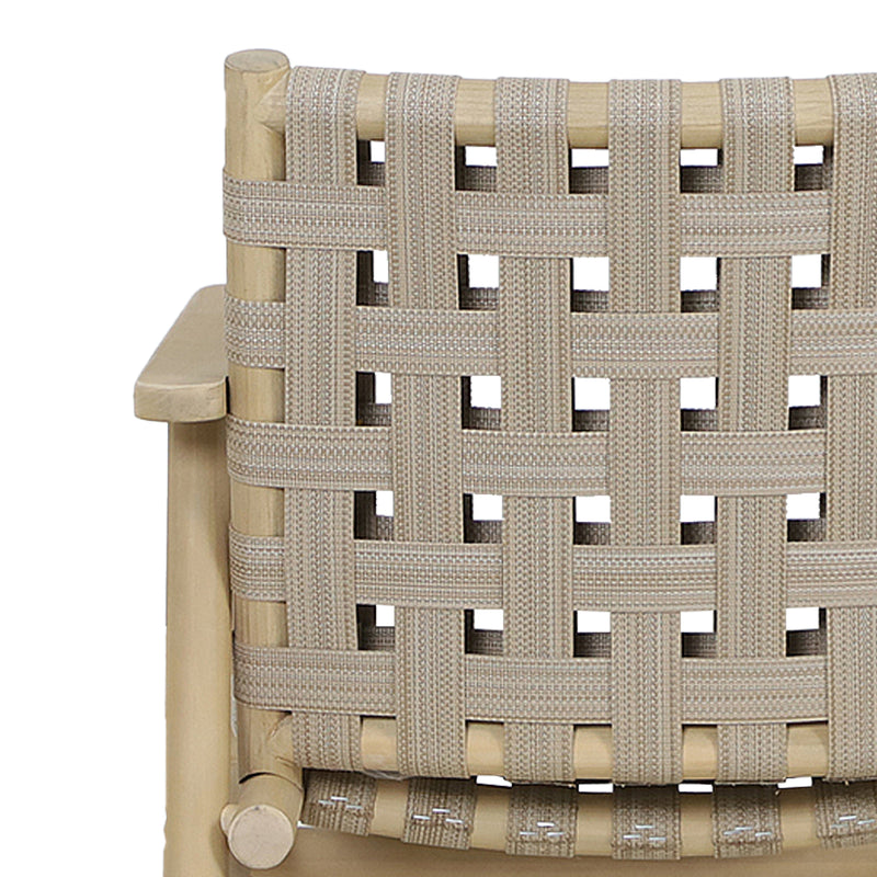 Cargue la imagen en el visor de la galería, Silla de madera para exterior e interior Sophie Strap color Natural- HUC40758