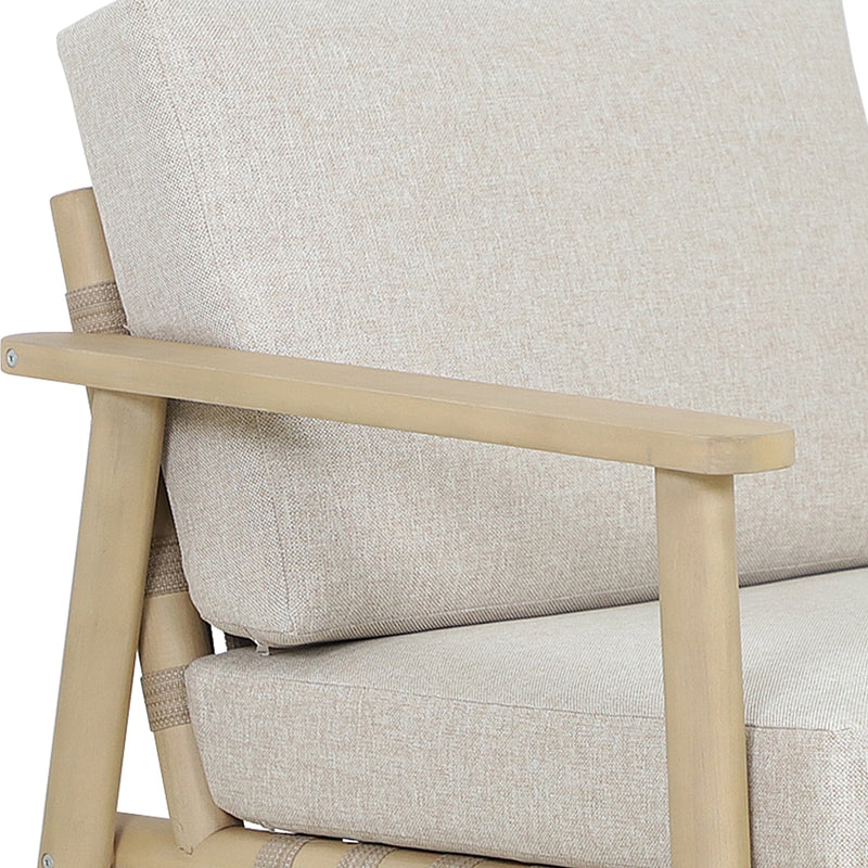 Cargue la imagen en el visor de la galería, Set doble Sophie Strap de madera color Natural sin mesa de centro - HUC40760-DOB-SM