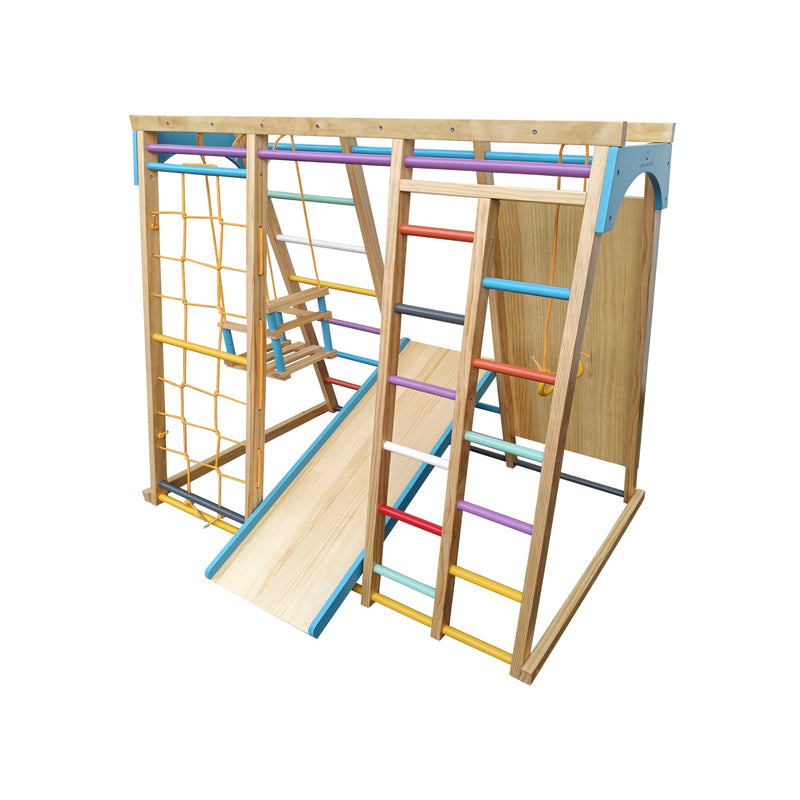 Cargue la imagen en el visor de la galería, Trepadora Infantil de Madera Natural-Multi - SRWMULTI