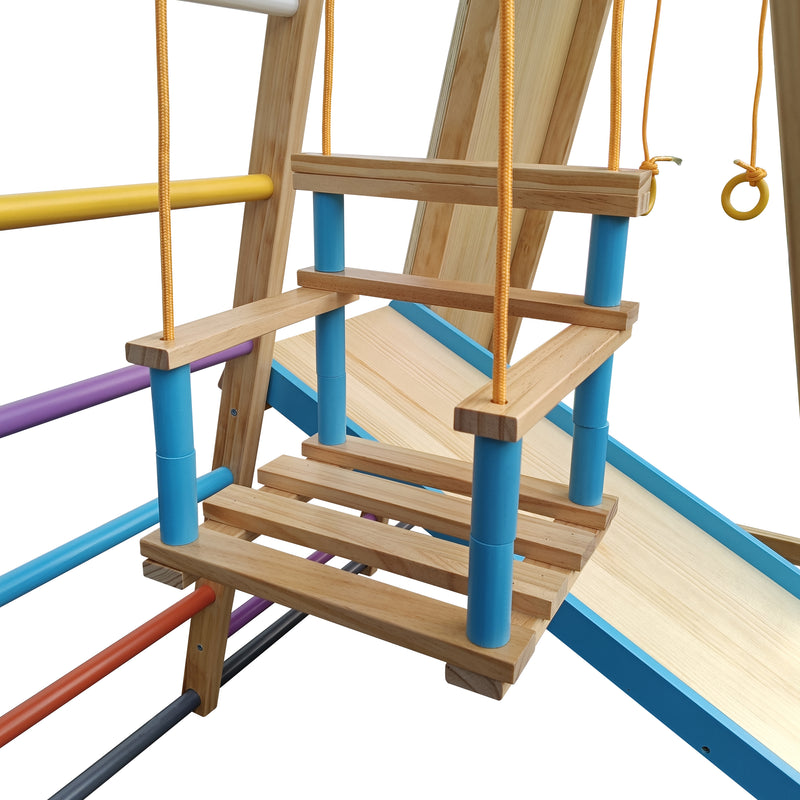 Cargue la imagen en el visor de la galería, Trepadora Infantil de Madera Natural-Multi - SRWMULTI