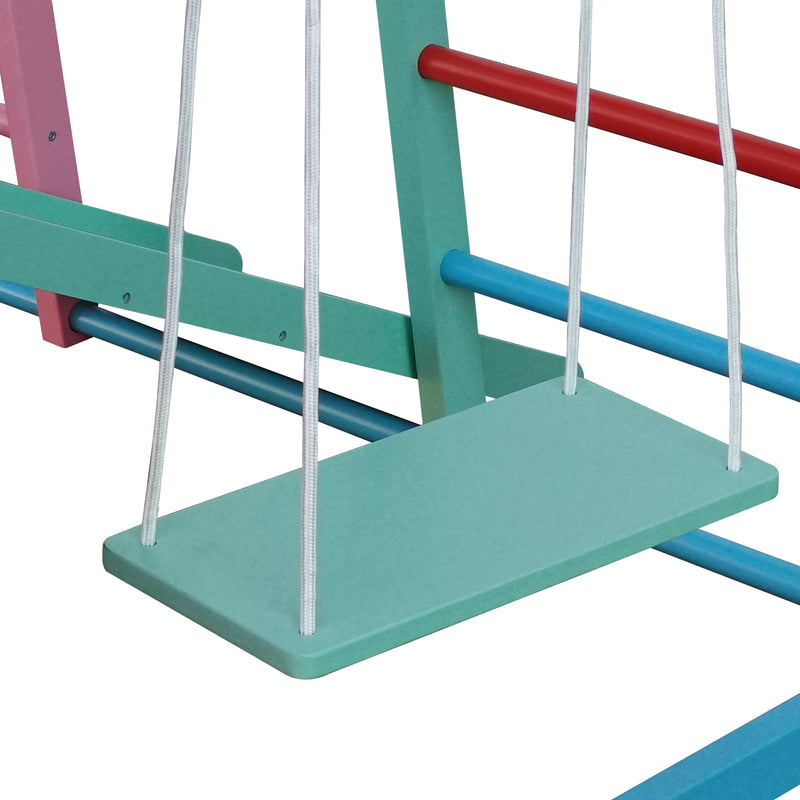 Cargue la imagen en el visor de la galería, Trepadora Infantil de Madera Pastel de colores - SRWPAS