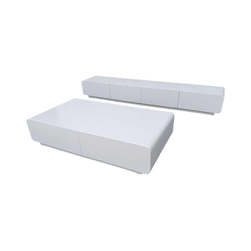 Cargue la imagen en el visor de la galería, Set TV Kimpton 2.2 M / 1.3 M WW13070 color blanco - WW13070