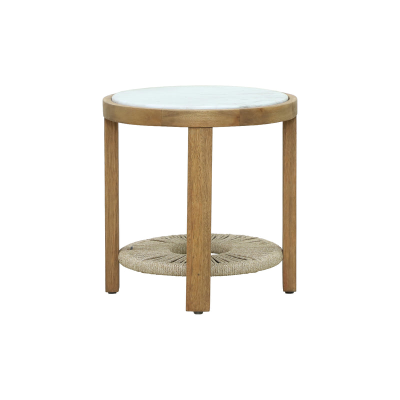 Cargue la imagen en el visor de la galería, Mesa bistro Sunday D.50cm de madera para exterior color natural - HUC28445