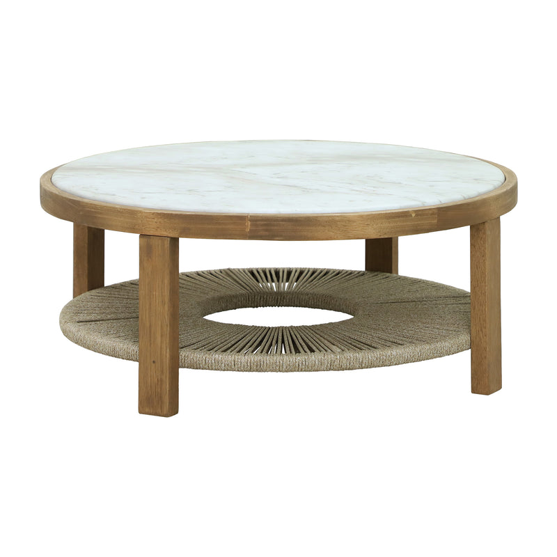 Cargue la imagen en el visor de la galería, Mesa de centro Sunday 86.5 cm de madera para exterior color Natural - HUC28446
