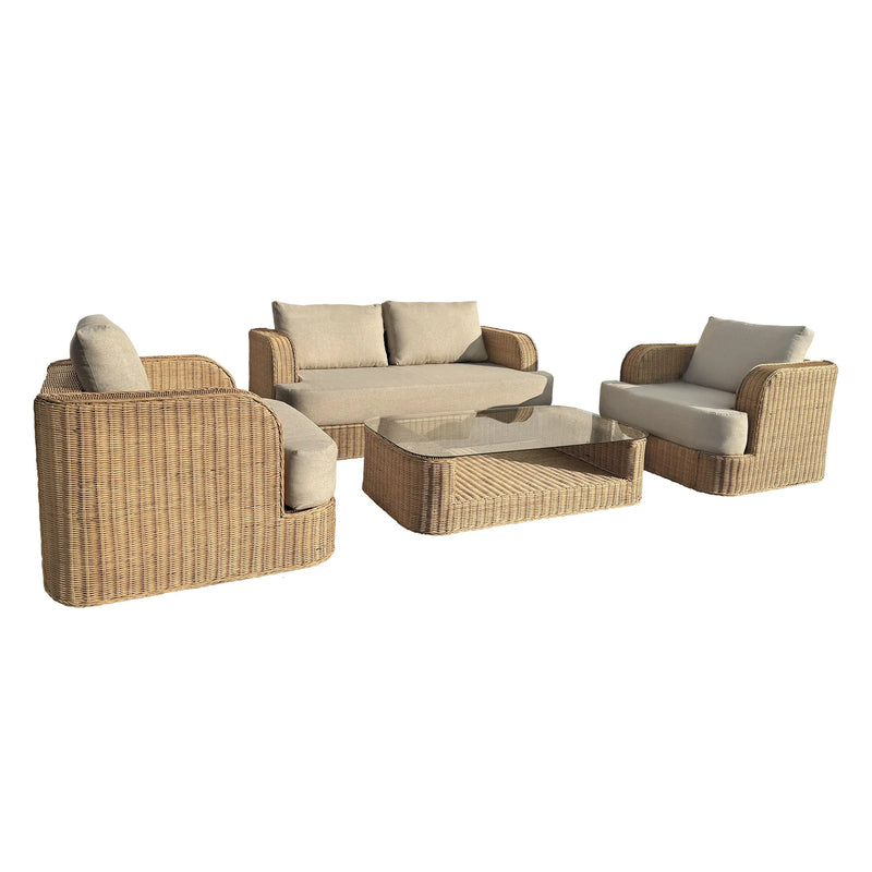 Cargue la imagen en el visor de la galería, Sala Doble para Exterior e Interior de Rattan NAMBU- 33382CB CasaEaster