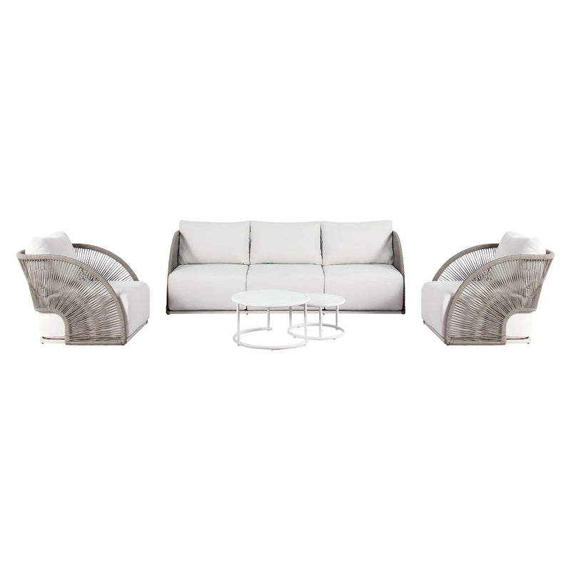 Cargue la imagen en el visor de la galería, Sala Triple Dina color Blanco CasaEaster