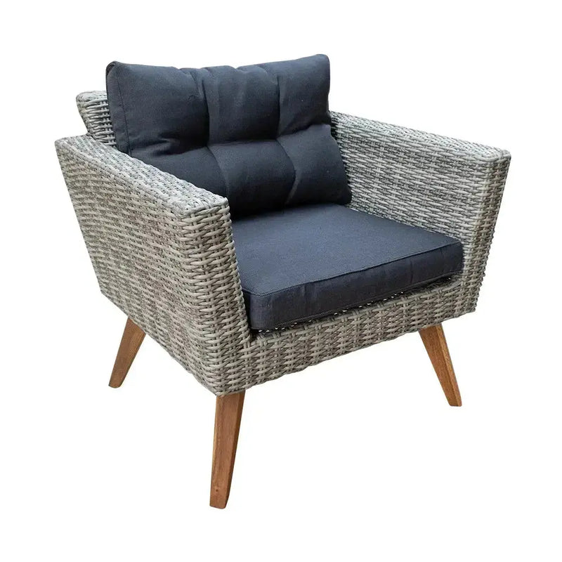 Cargue la imagen en el visor de la galería, Sala de Rattan Triple Color Carbon Triple-Vita CasaEaster