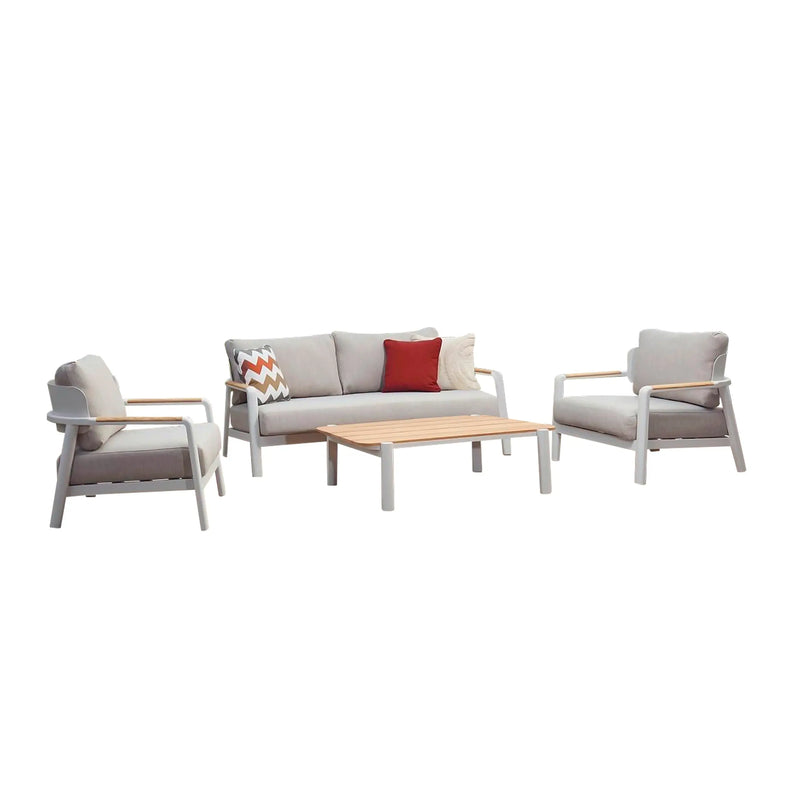 Cargue la imagen en el visor de la galería, Sala para Exterior e Interior de Aluminio Color Blanco MILI DOBLE-230175180-B CasaEaster