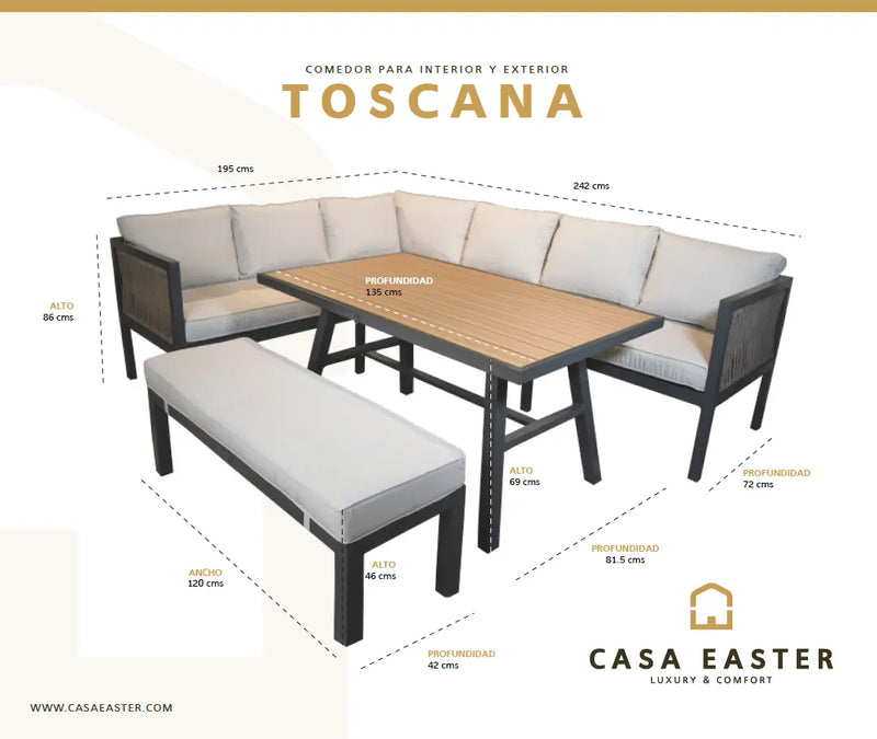 Cargue la imagen en el visor de la galería, Sala para Exterior e Interior de Aluminio Color Blanco TOSCANA CORNER-L-GL7017