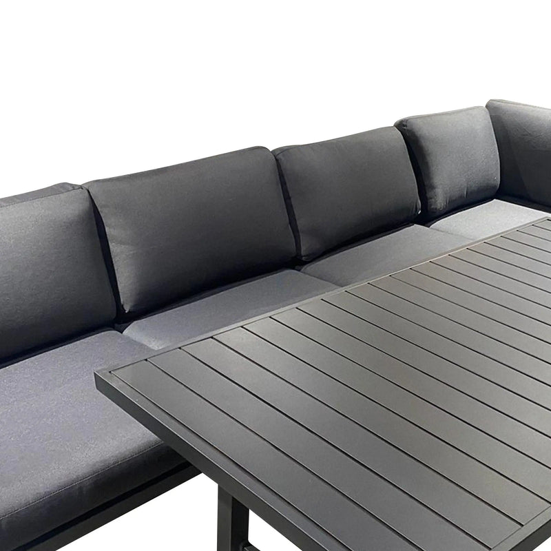 Cargue la imagen en el visor de la galería, Sala para Exterior e Interior de Aluminio Color Carbon ANCONA CORNER-CC-75749