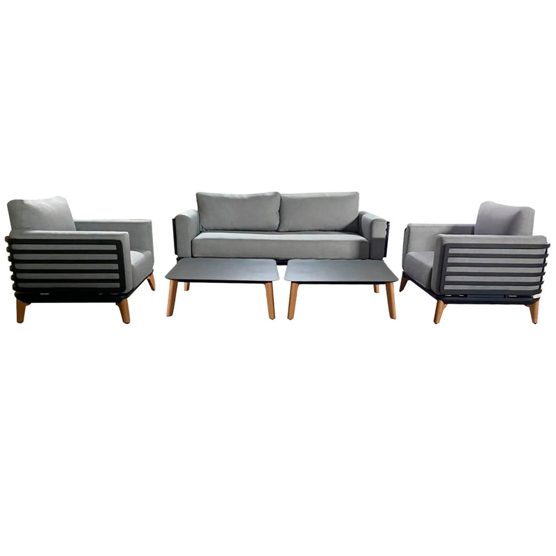 Load image into Gallery viewer, Sala para Exterior e Interior de Aluminio Color Carbon MOSS DOBLE-1193DO-CA CasaEaster