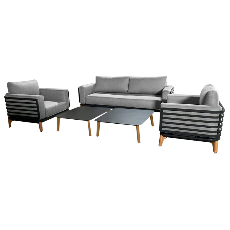 Load image into Gallery viewer, Sala para Exterior e Interior de Aluminio Color Carbon MOSS DOBLE-1193DO-CA CasaEaster