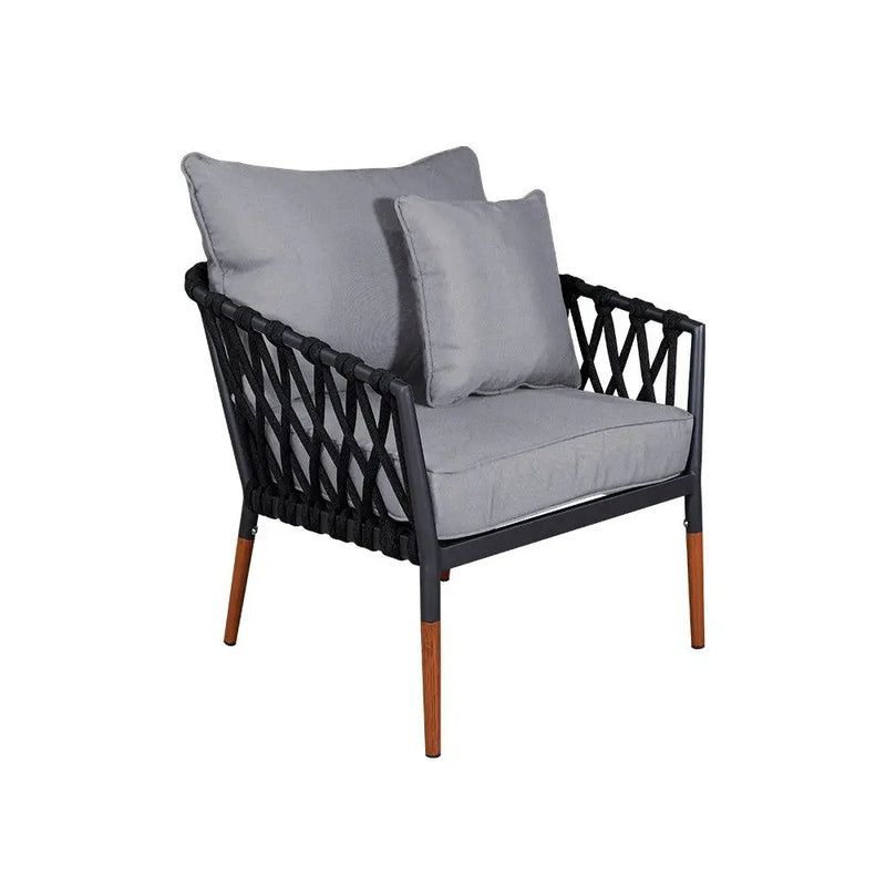 Cargue la imagen en el visor de la galería, Sala para Exterior e Interior de Aluminio Color Carbon con Gris BELINAS-55754