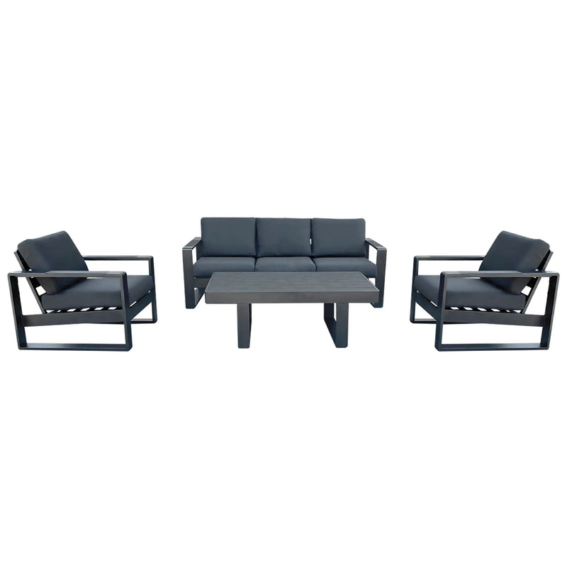 Load image into Gallery viewer, Sala para Exterior e Interior de Aluminio Color Gris PINTO TRIPLE-SDS23991 CasaEaster