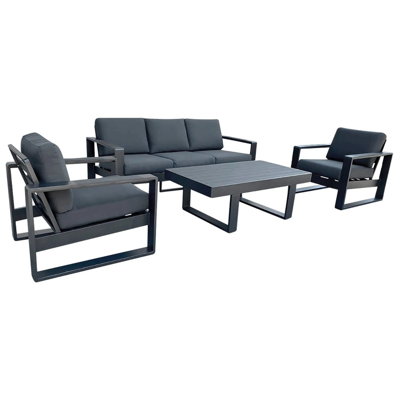 Load image into Gallery viewer, Sala para Exterior e Interior de Aluminio Color Gris PINTO TRIPLE-SDS23991 CasaEaster