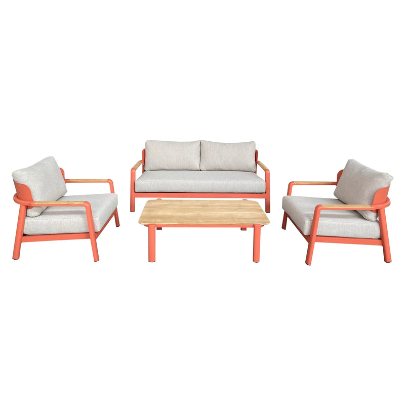 Cargue la imagen en el visor de la galería, Sala para Exterior e Interior de Aluminio Color Naranja MILI DOBLE-230175180-N CasaEaster